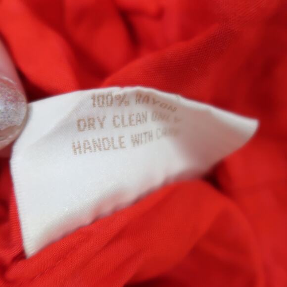 Vintage 90s Nativewear Designs Red 2 Piece Jacket and Pants Set S - Picture 8 of 8